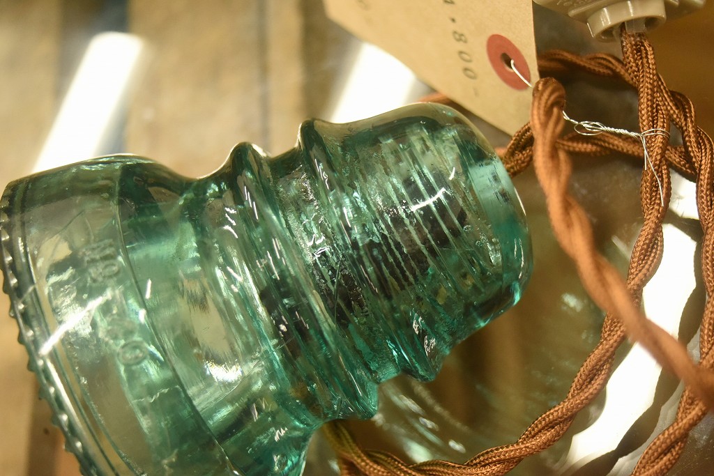 104783 インダストリアル ガラスインシュレーター ランプ 照明 USA 碍子 i008