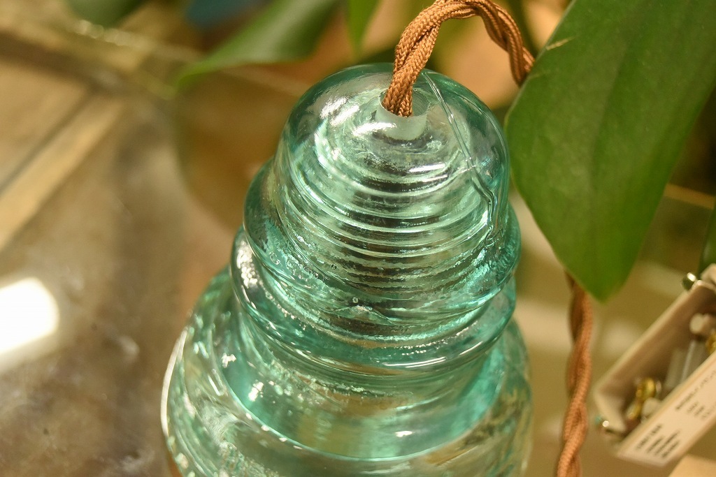 104783 インダストリアル ガラスインシュレーター ランプ 照明 USA 碍子 i008