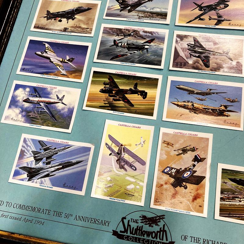 102444 ヴィンテージ　ウッド ゴールド　　フレーム　BRITISH AVIATION カード