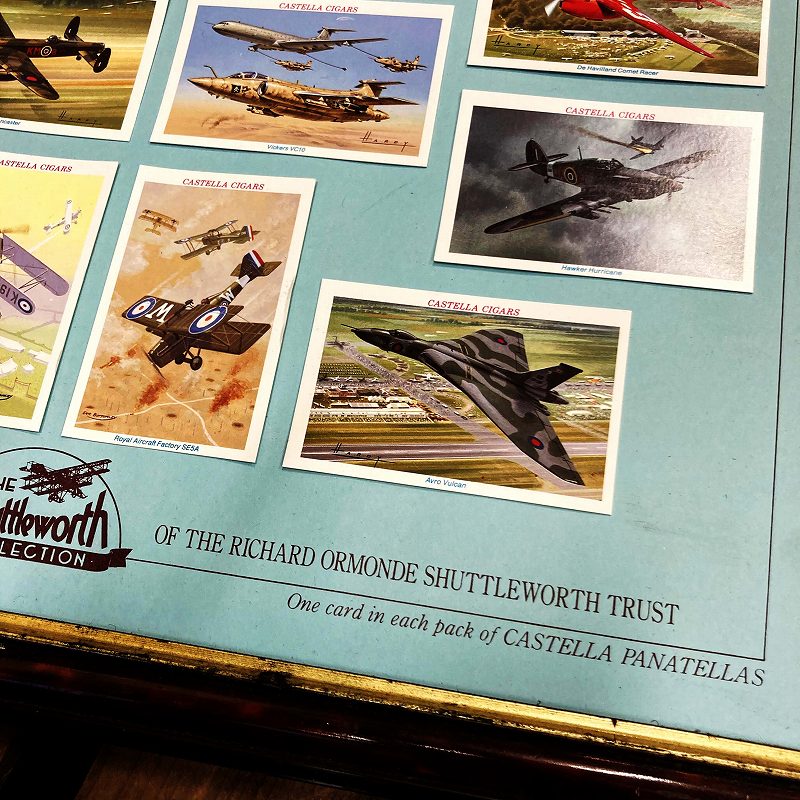 102444 ヴィンテージ　ウッド ゴールド　　フレーム　BRITISH AVIATION カード