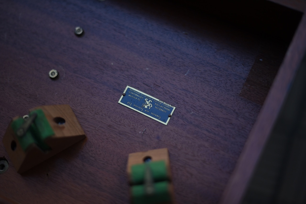 102773  ヴィンテージ ウッドボックス　木箱　真鍮