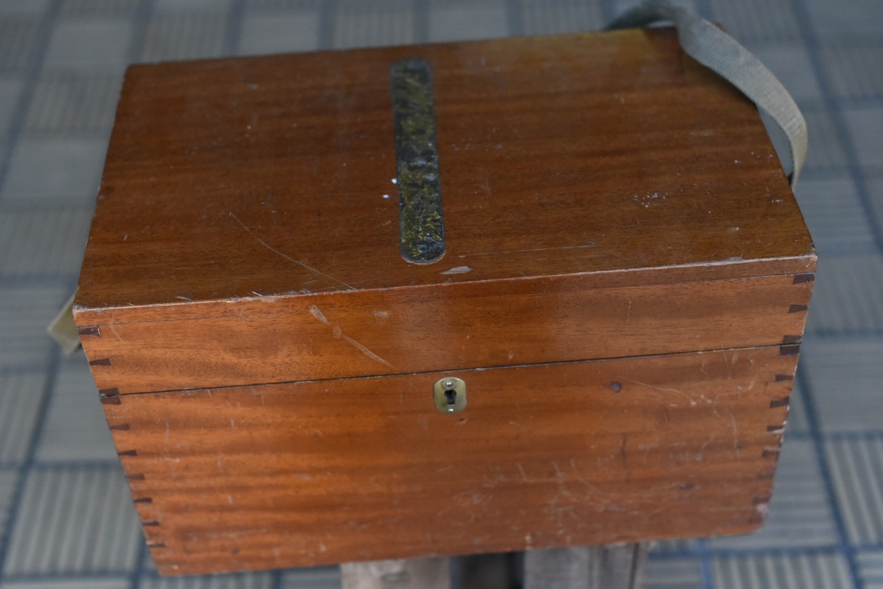 102773  ヴィンテージ ウッドボックス　木箱　真鍮