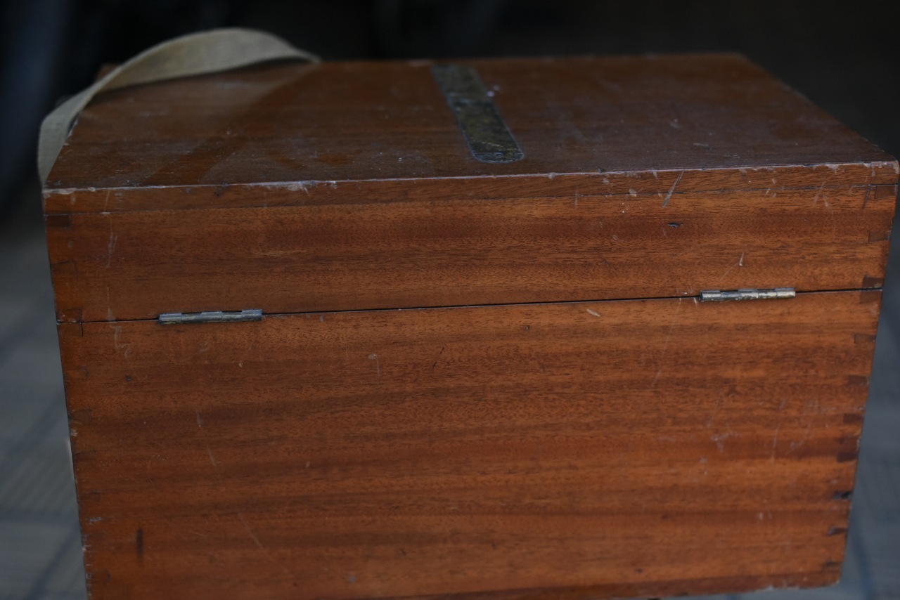 102773  ヴィンテージ ウッドボックス　木箱　真鍮