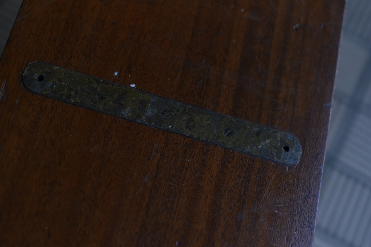 102773  ヴィンテージ ウッドボックス　木箱　真鍮