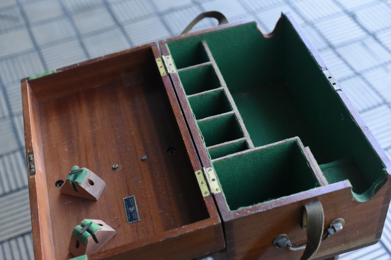 102773  ヴィンテージ ウッドボックス　木箱　真鍮