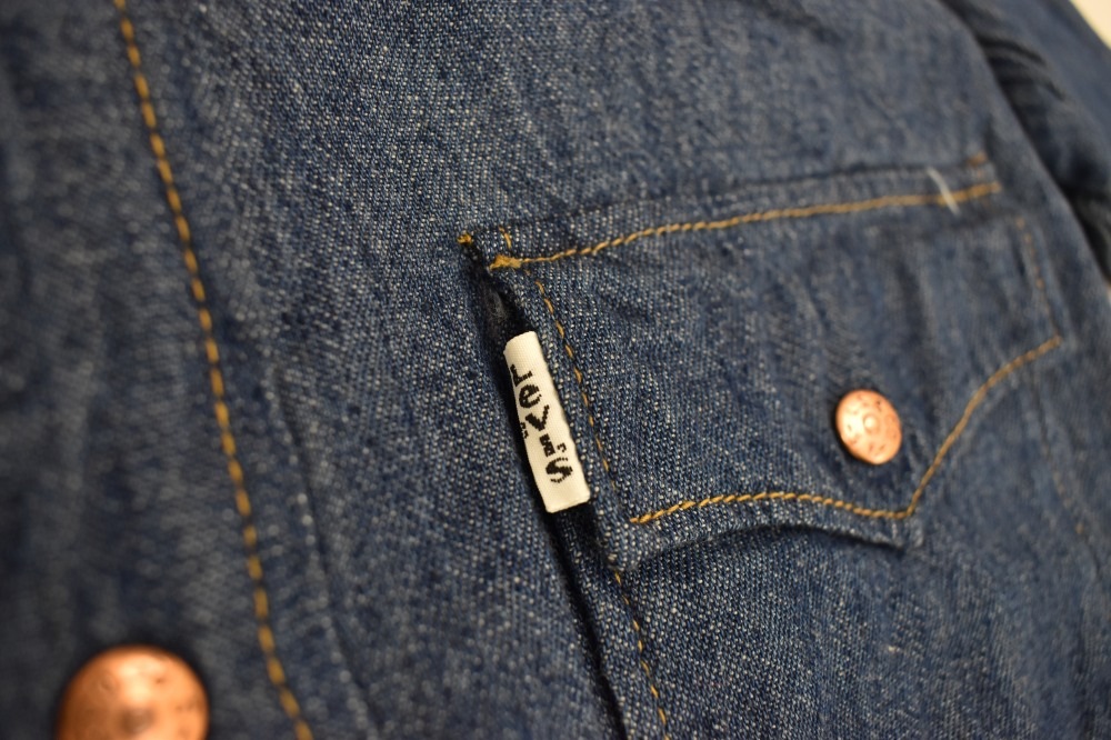108572 1970s VINTAGE LEVI'S デニム ウエスタンシャツ UK 白タブ 