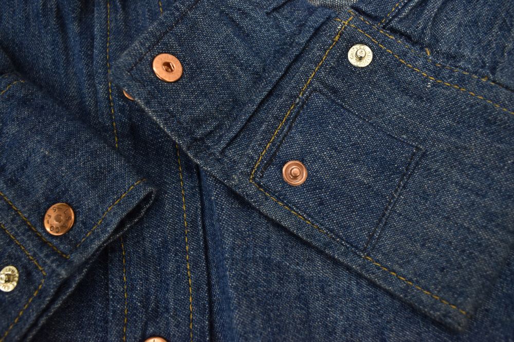 108572 1970s VINTAGE LEVI'S デニム ウエスタンシャツ UK 白タブ 