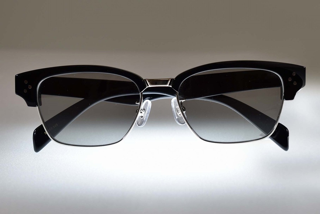 RH-BS サングラス 「RAWGUN」 BLACK ハーフリム lens：スモーク　INNOCENT Original Products