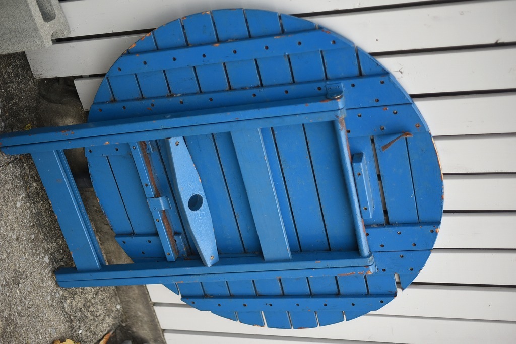 1110 ヴィンテージ　ウッド　ガーデンテーブル　英国製