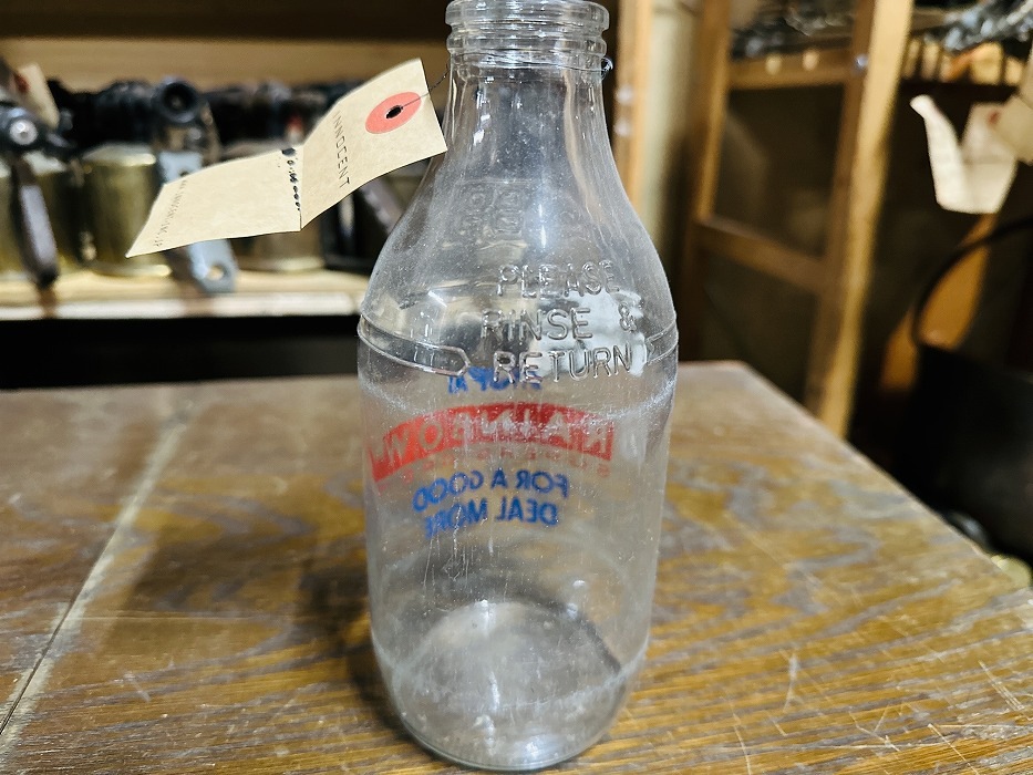 002505 ヴィンテージ　ボトル　瓶　イギリス ガラス