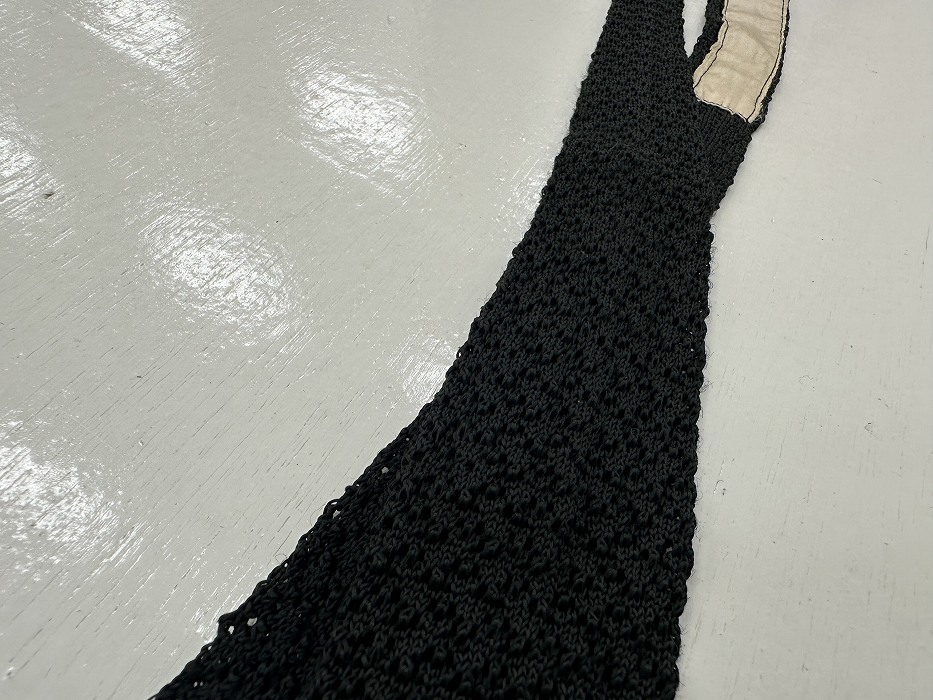 108221 Full Fashioned Crochet Rayon ヴィンテージ ネクタイ