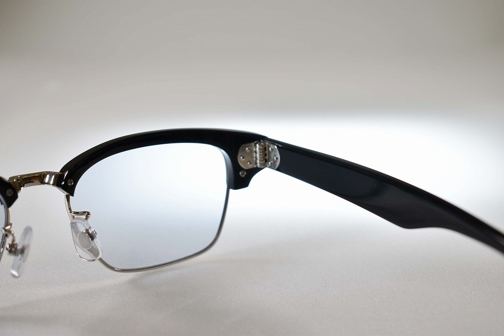 RH-BB サングラス 「RAWGUN」 BLACK ハーフリム lens：ブルー　INNOCENT Original Products