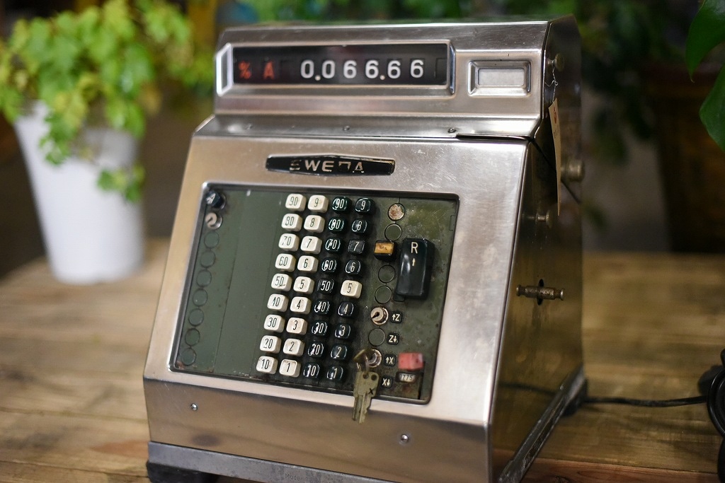 104926 ヴィンテージ　「SWEDA リットン・インダストリーズ社」 レジスター　アメリカ製 MADE IN USA