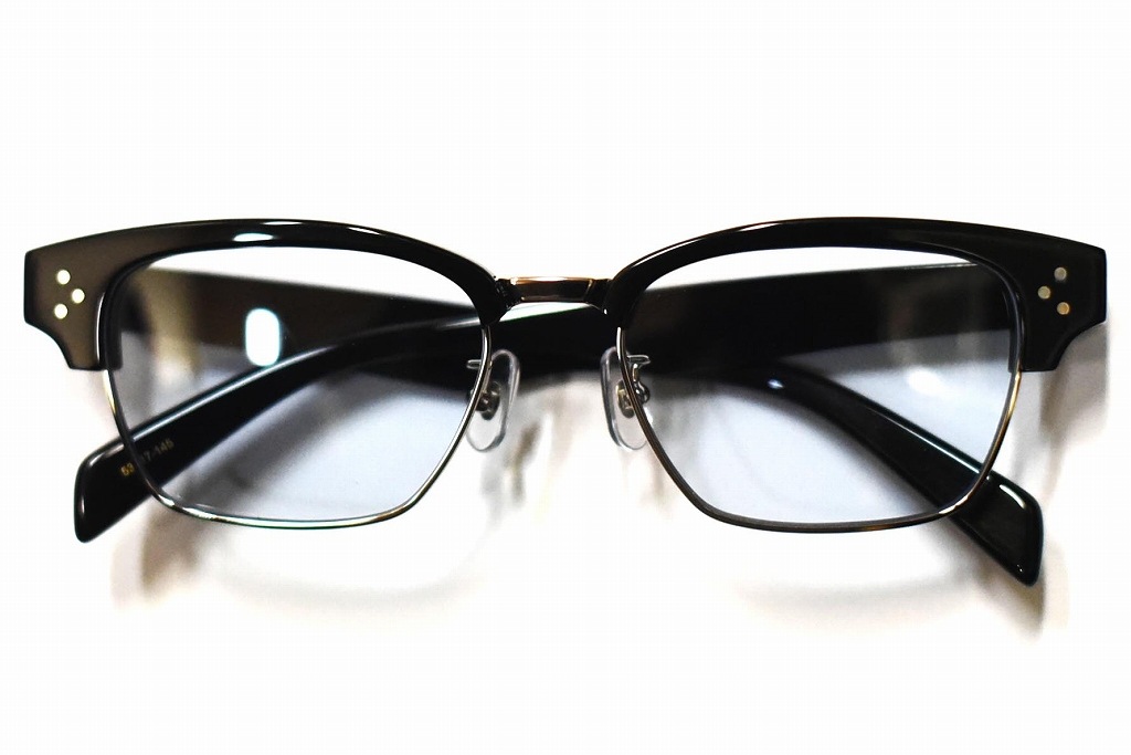 RH-BB サングラス 「RAWGUN」 BLACK ハーフリム lens：ブルー　INNOCENT Original Products