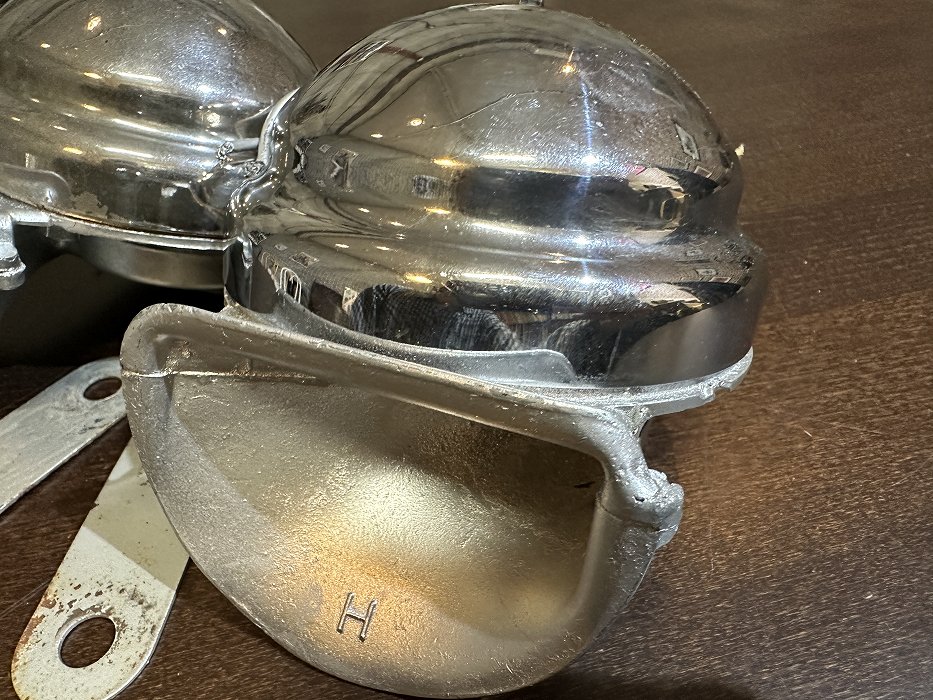 107951 1960s Clear Hooters Alpine Horn アルペンホーン 2個SET vespa lambretta ベスパ ランブレッタ
