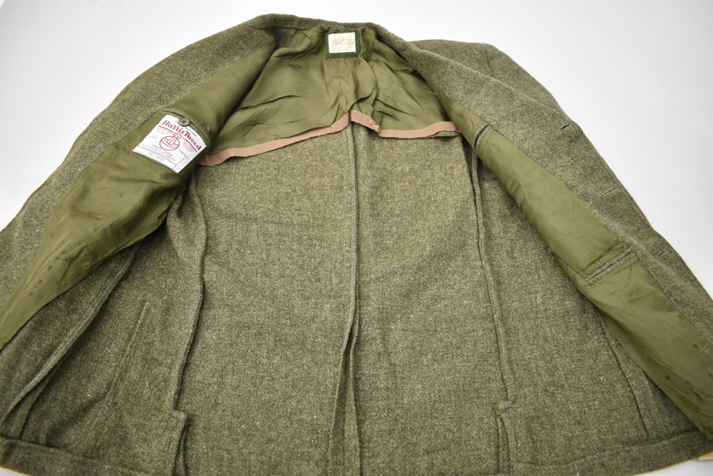 109132  [TA]ヴィンテージ 「HARRIS TWEED」made in ITALY ツイード ジャケット