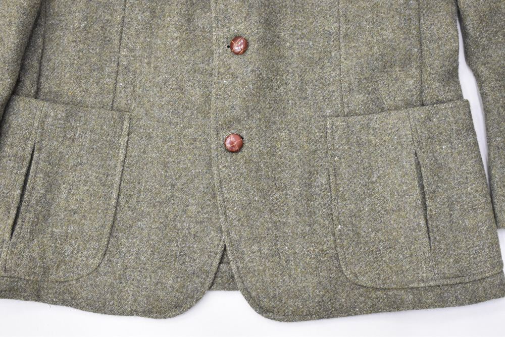 109132  [TA]ヴィンテージ 「HARRIS TWEED」made in ITALY ツイード ジャケット