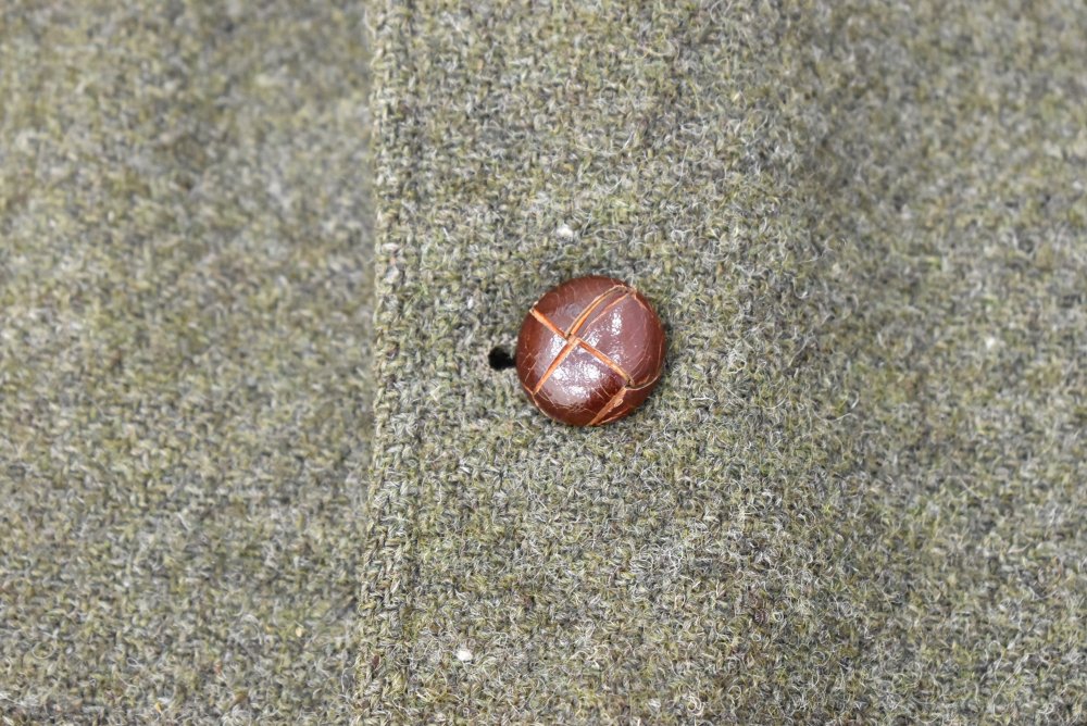 109132  [TA]ヴィンテージ 「HARRIS TWEED」made in ITALY ツイード ジャケット