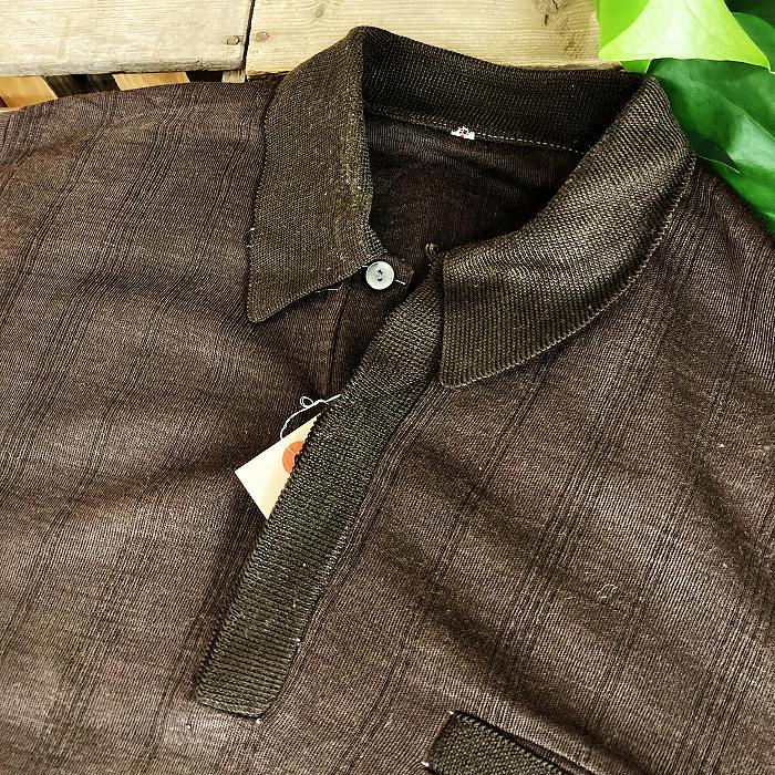 105906 ヨーロッパ ニットポロ シャツ 汚れあり