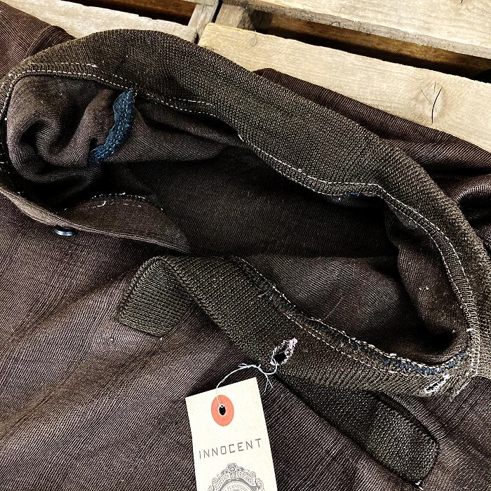 105906 ヨーロッパ ニットポロ シャツ 汚れあり