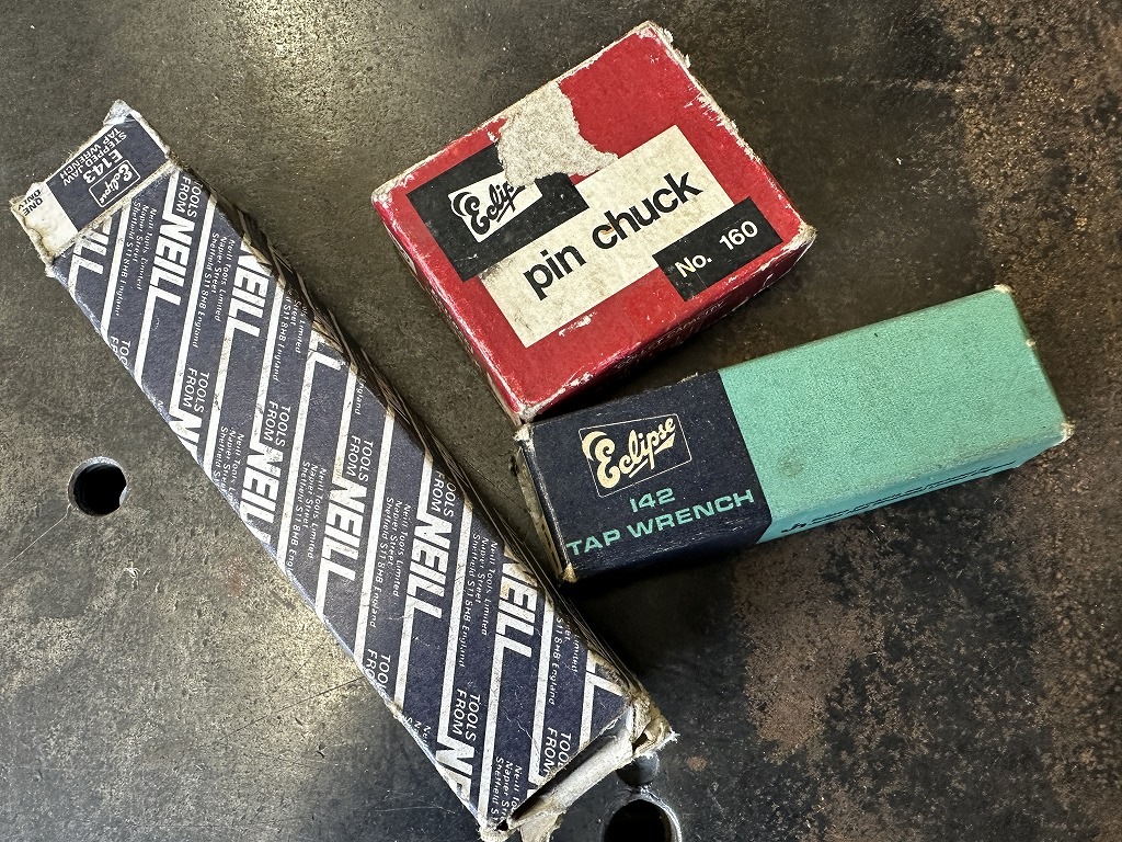 108036 ヴィンテージ 「ECLIPS 」 E143 STEPPED JAW TAP WRENCH タップ 工具 英国 MADE IN ENGLAND