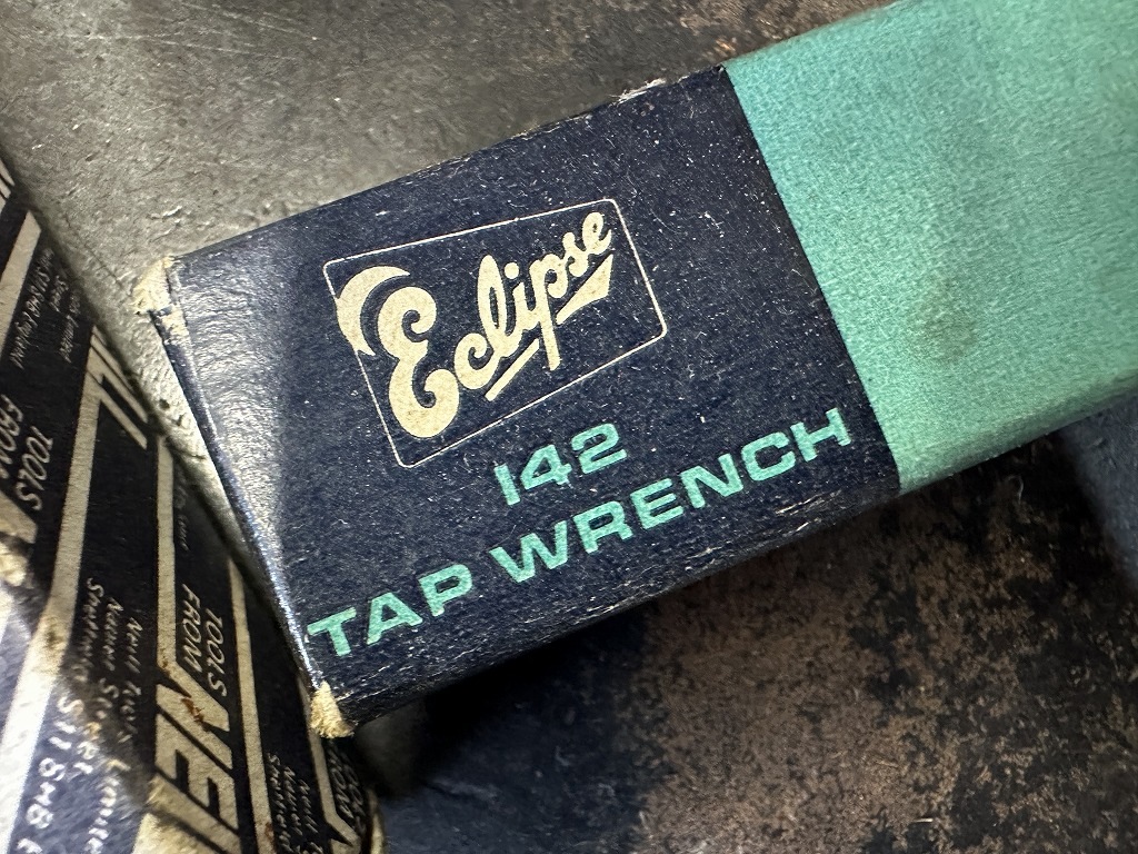 108036 ヴィンテージ 「ECLIPS 」 E143 STEPPED JAW TAP WRENCH タップ 工具 英国 MADE IN ENGLAND