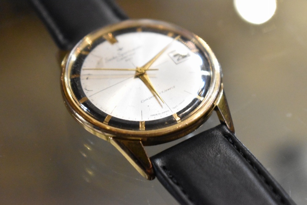 109582 腕時計 1960s VINTAGE SEIKO Sportsman Calendar 駒マーク セイコー ヴィンテージ 17石 15040D 手巻き