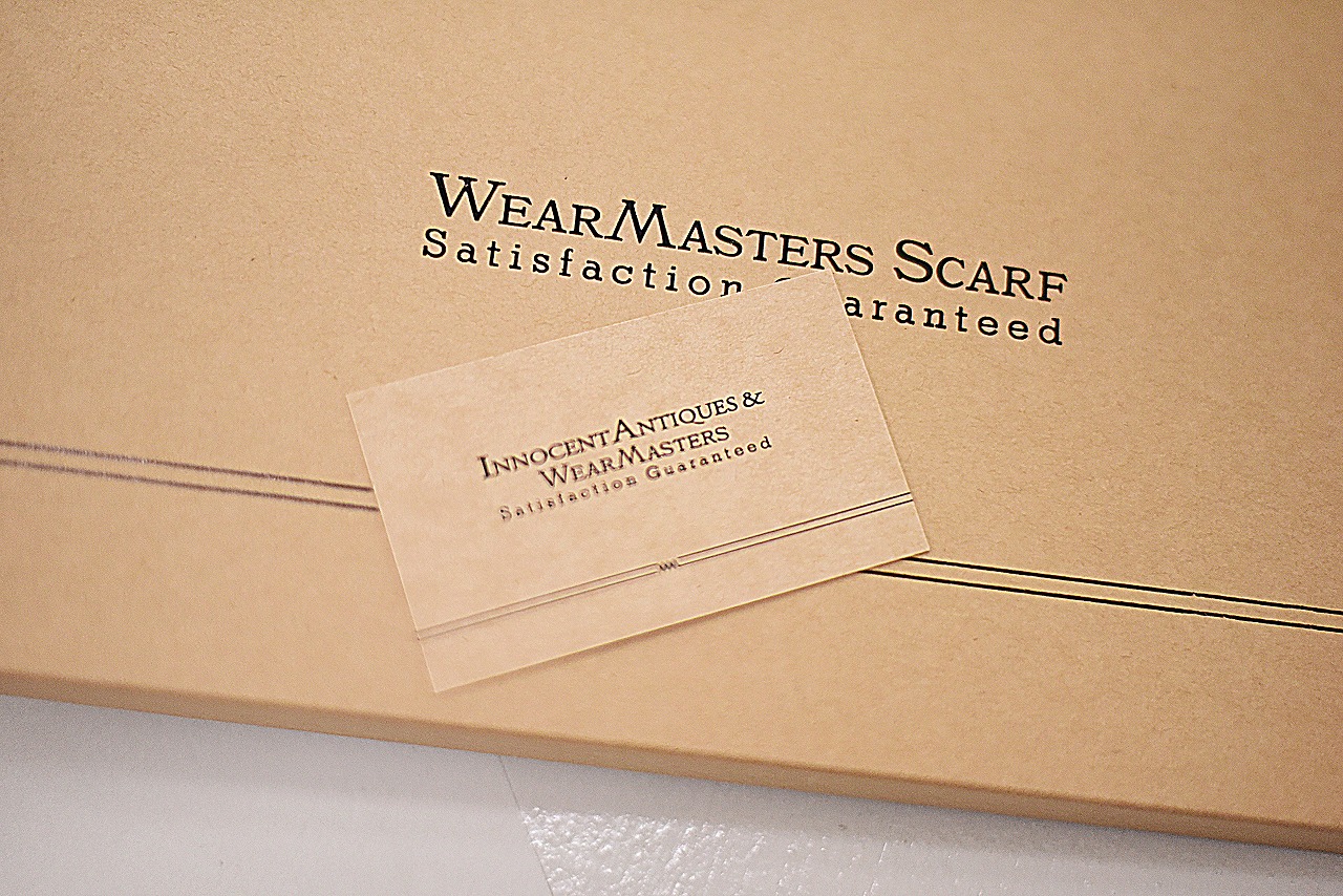 ATTRACTIONS×INNOCENT コラボレーションモデル 「WEARMASTERS SCARF 」 特注カラー White　スカーフ