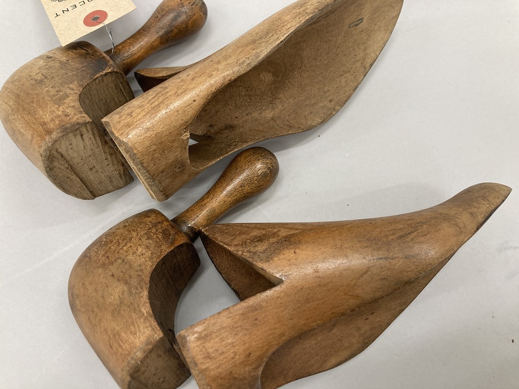 108618 ヴィンテージ　折りたたみ式　フォールディングシューキーパー　靴　木型　