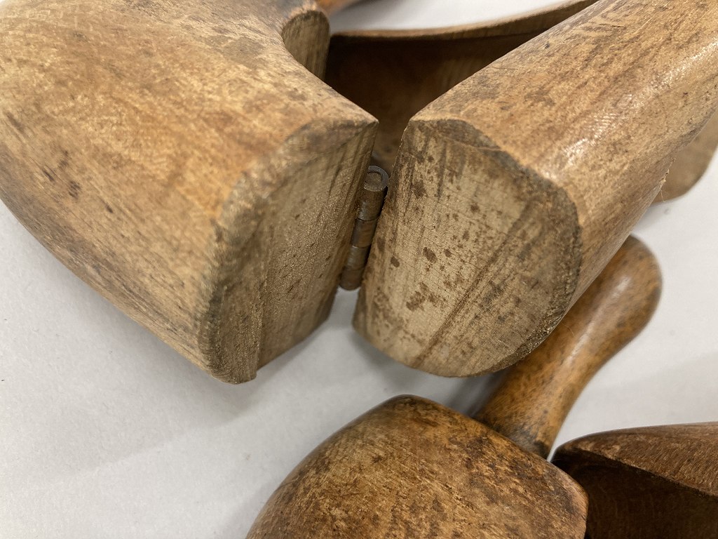 108618 ヴィンテージ　折りたたみ式　フォールディングシューキーパー　靴　木型　