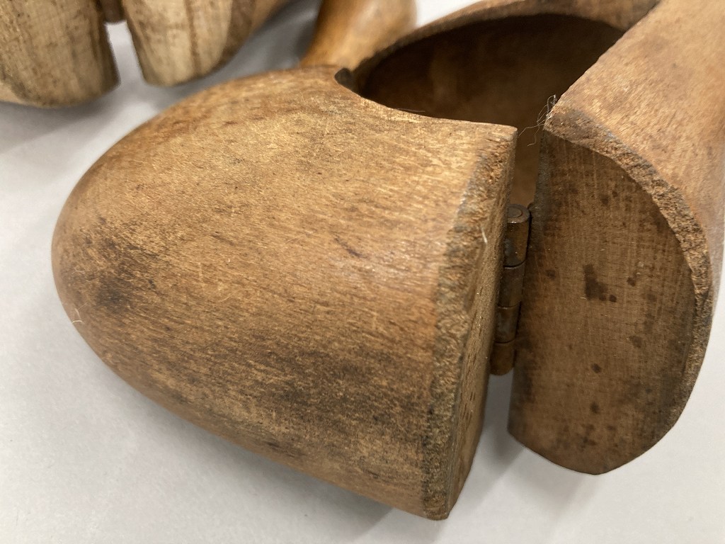 108618 ヴィンテージ　折りたたみ式　フォールディングシューキーパー　靴　木型　