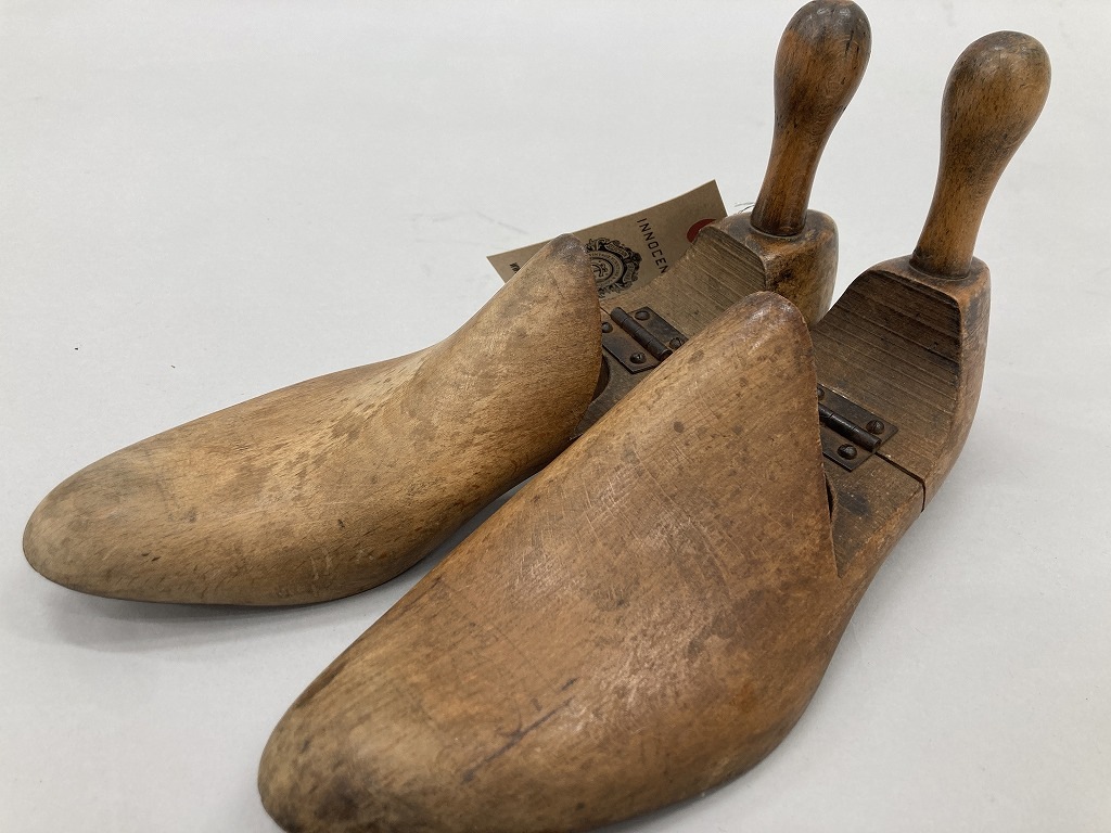 108618 ヴィンテージ　折りたたみ式　フォールディングシューキーパー　靴　木型　