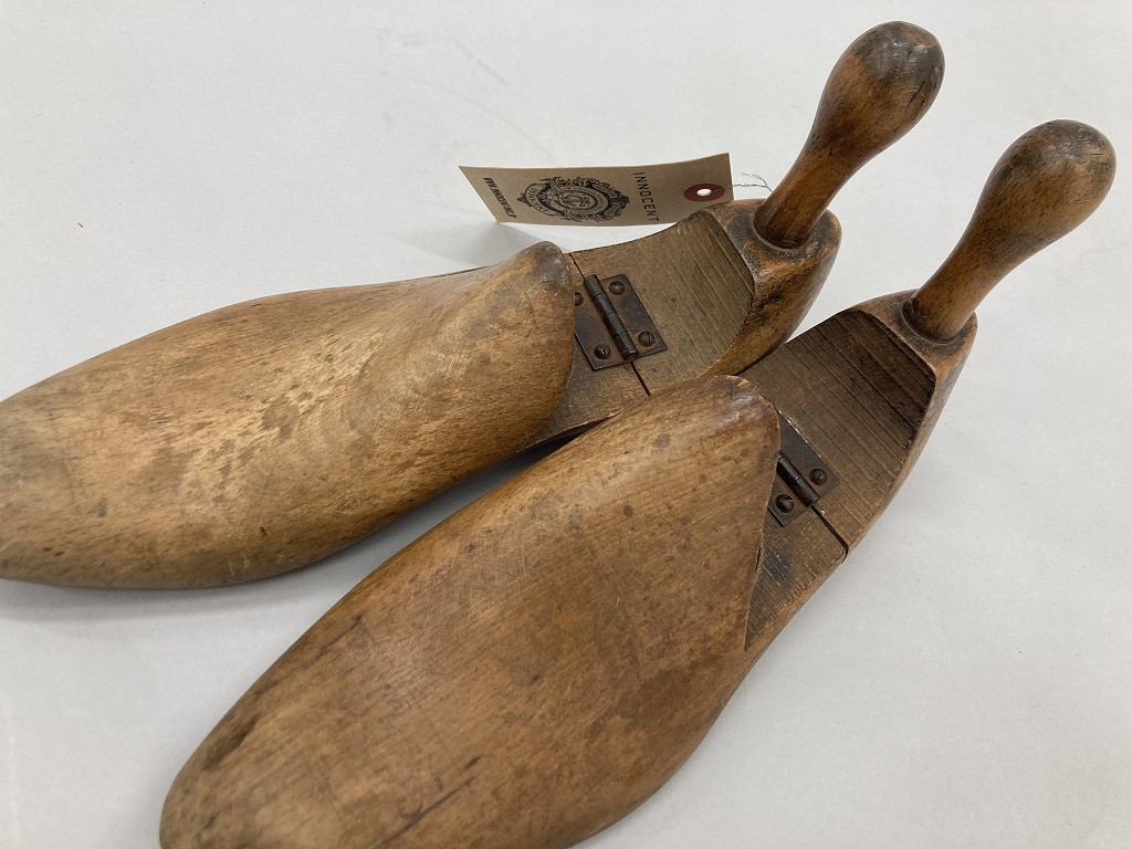 108618 ヴィンテージ　折りたたみ式　フォールディングシューキーパー　靴　木型　