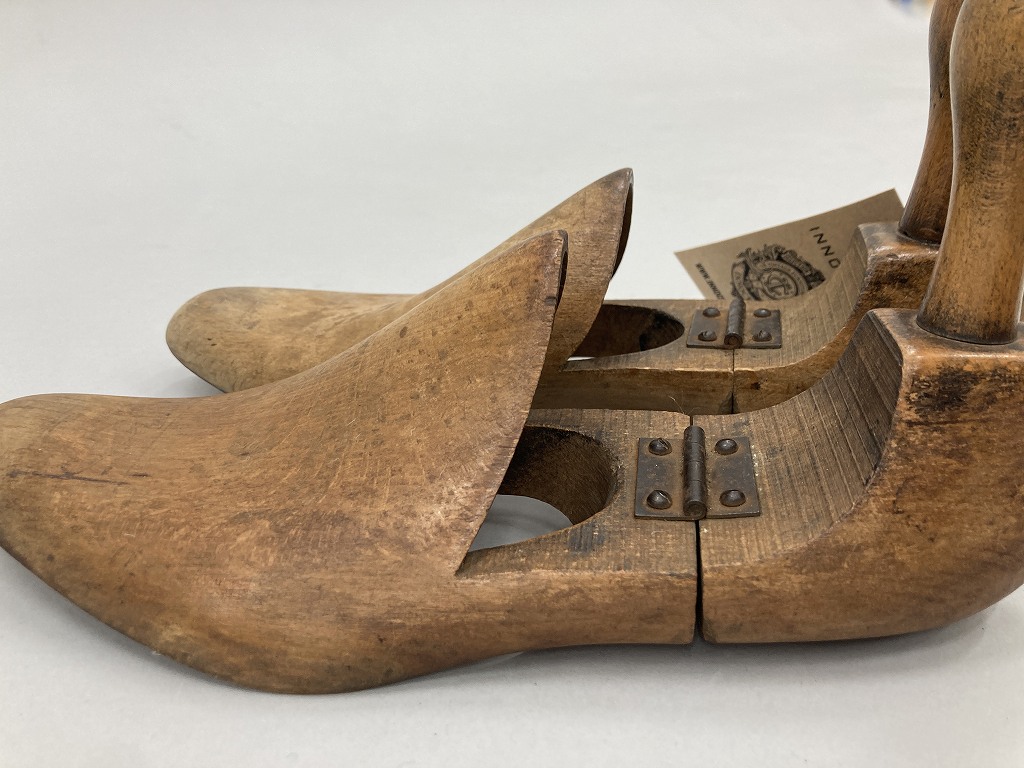 108618 ヴィンテージ　折りたたみ式　フォールディングシューキーパー　靴　木型　