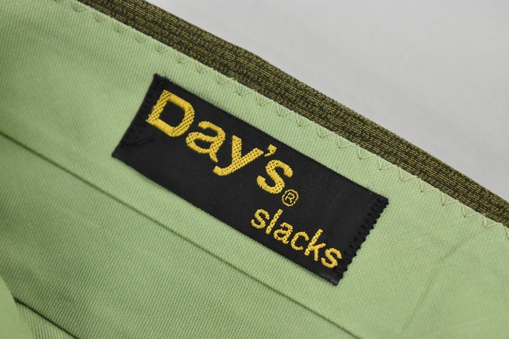 108999 [CO] 「DAY'S」 スラックス パンツ グリーン 42TALON