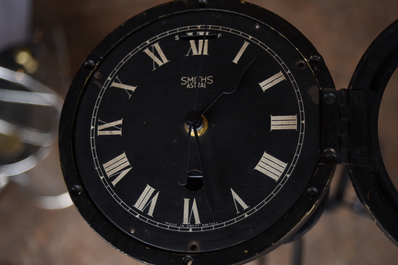 ヴィンテージ　英国時計　SMITHS（スミス）船舶掛け時計　