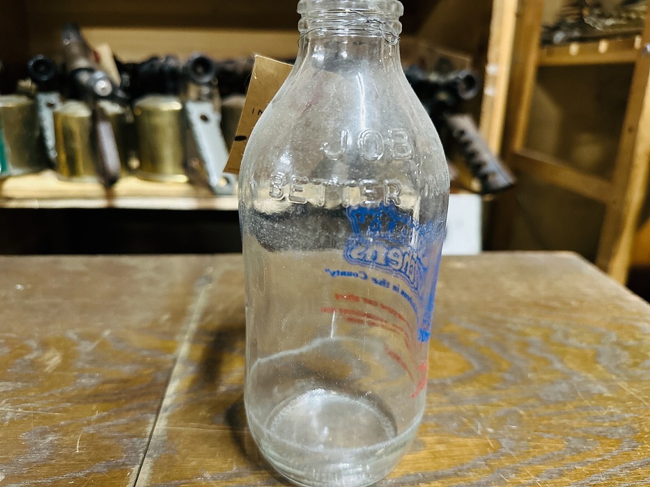 002491 ヴィンテージ　ボトル　瓶　イギリス ガラス