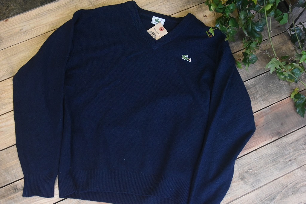 104971 「LACOSTE　ラコステ」 長袖セーター　MADE IN FRANCE