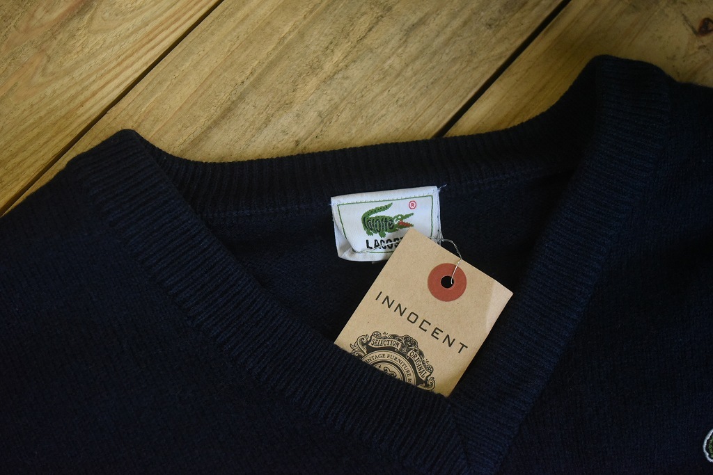 104971 「LACOSTE　ラコステ」 長袖セーター　MADE IN FRANCE
