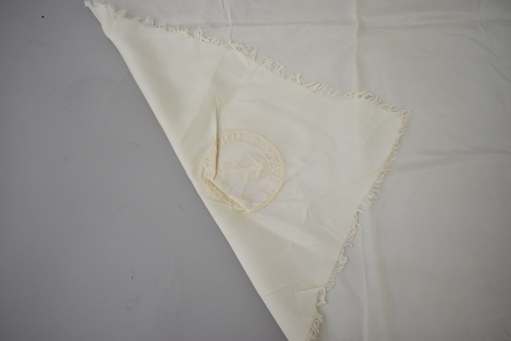 108840 ヴィンテージ 大判 スカーフ USN（United States Navy） アメリカ海軍 刺繍
