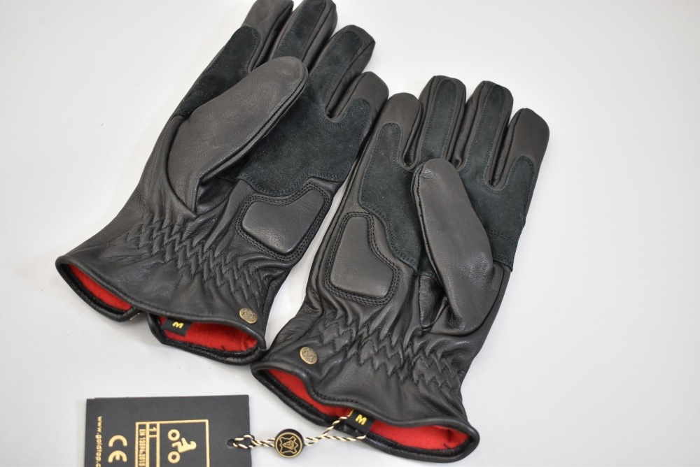 英国 「GOLDTOP」「Zipped Cruiser Gloves」 本革カフェレーサーグローブ　　10%ポイント還元