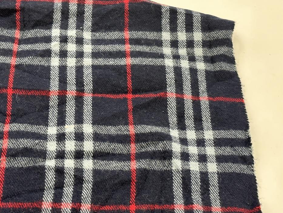 107269 ヴィンテージ 「BURBERRY」バーバリー マフラー LAMBS WOOL