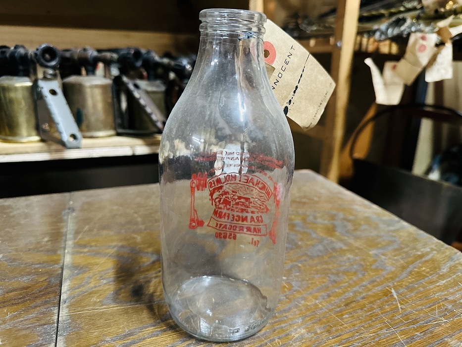 002498 ヴィンテージ ボトル 瓶 イギリス ガラス