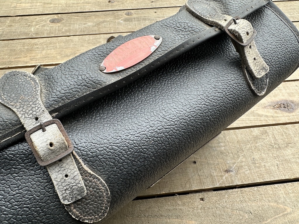 107765  「MIDLAND SUPREME 」ミッドランドシュプリームモーターサイクル　サドルバッグ　自転車 ヴィンテージ　MADE IN ENGLAND 