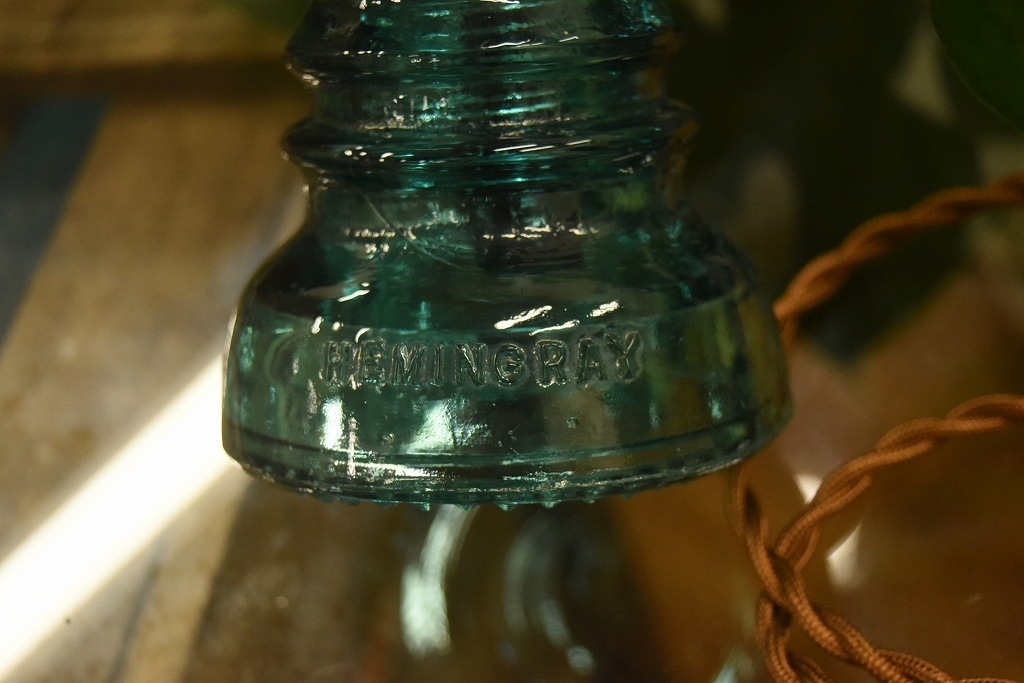 SR 104771 インダストリアル　ガラスインシュレーター　ランプ　照明　USA　　碍子　i008