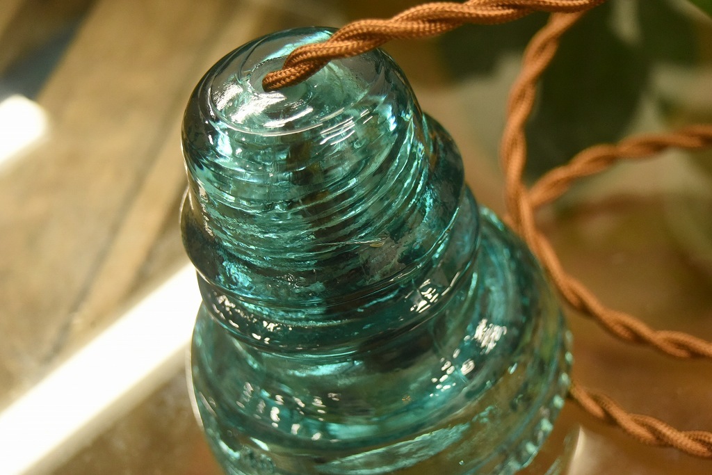 SR 104771 インダストリアル　ガラスインシュレーター　ランプ　照明　USA　　碍子　i008