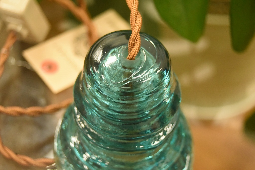 SR 104771 インダストリアル　ガラスインシュレーター　ランプ　照明　USA　　碍子　i008