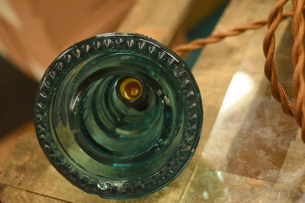 SR 104771 インダストリアル　ガラスインシュレーター　ランプ　照明　USA　　碍子　i008