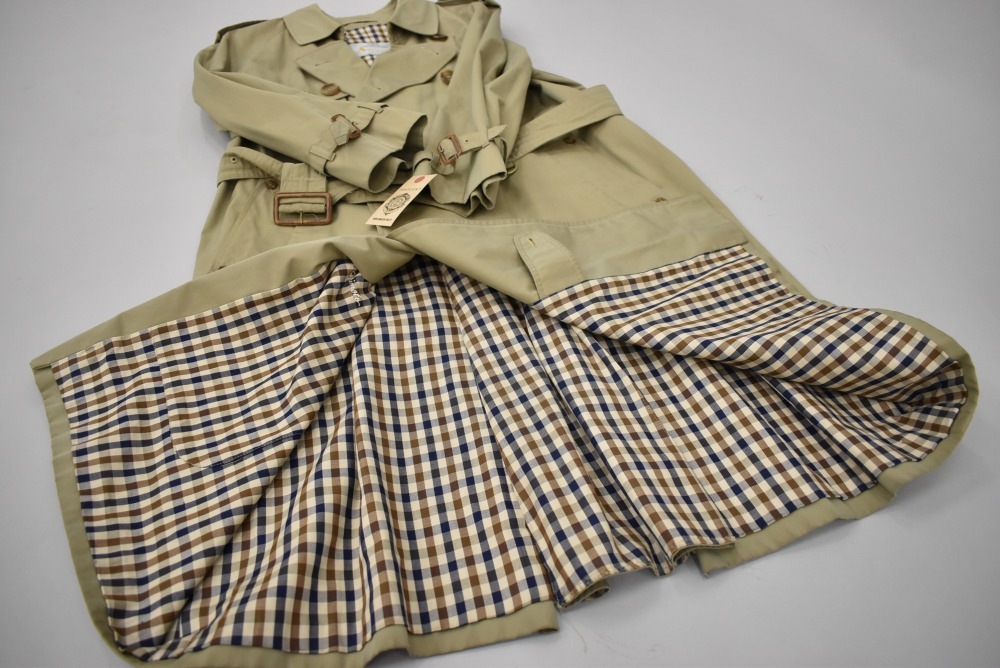 109477 ヴィンテージ「Aquascutum」アクアスキュータム トレンチコート 