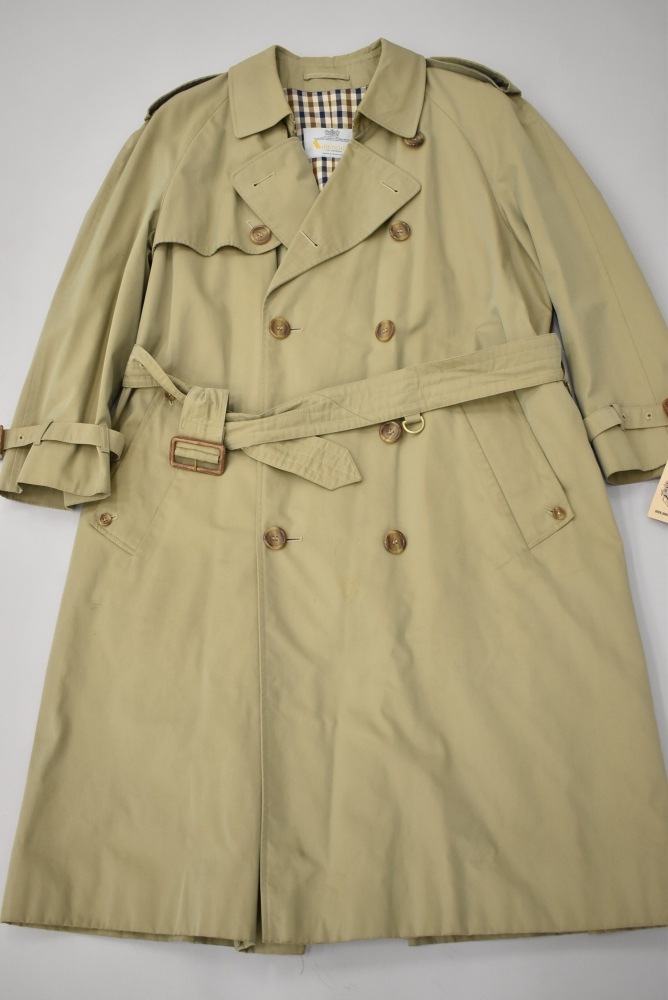 109477 ヴィンテージ「Aquascutum」アクアスキュータム トレンチコート 